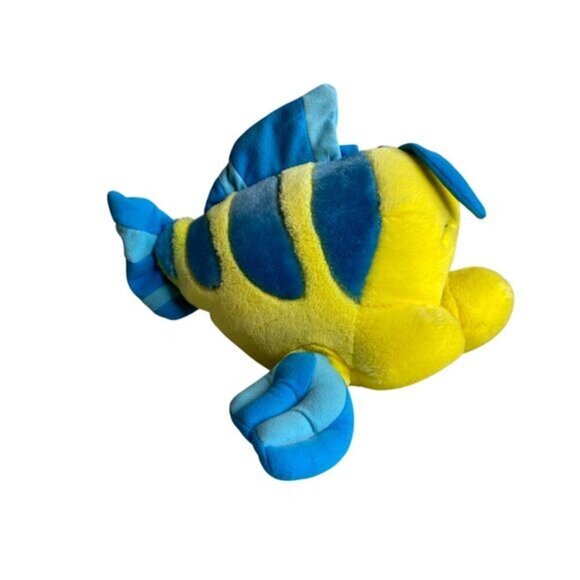 Vintage 90s Disney Flounder Plush‎ Toy Fish Soft Stuffed Animal 15" - Picture 2 of 4